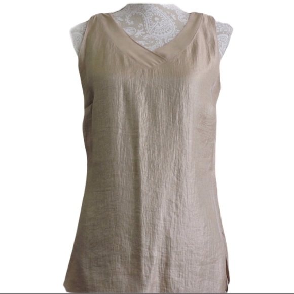 Coldwater Creek Tops - Coldwater Creek Gold Colored Blouse Small